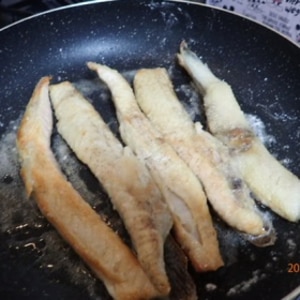 鮭ハラスのパリパリ焼き